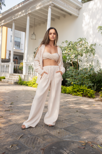 Pantalón Muslin wide leg