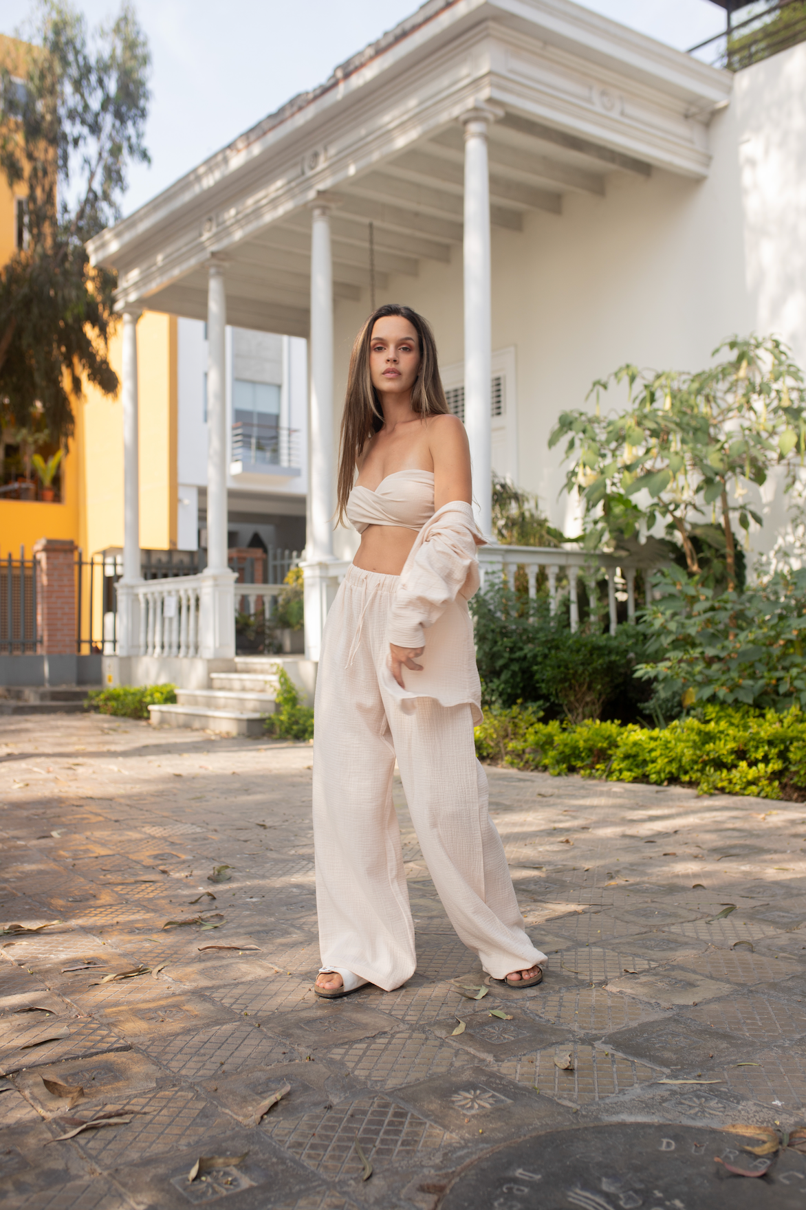 Pantalón Muslin wide leg